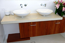 granite bathroom vanity